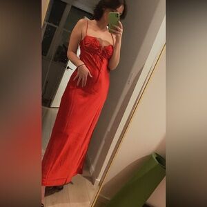 Princess Polly Vibrant Red Maxi Dress